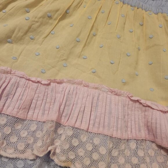 LoveShackFancy Adley Ruffle Ambrosia Garden Mini Dress Sz Med MSRP $385 - Picture 12 of 13